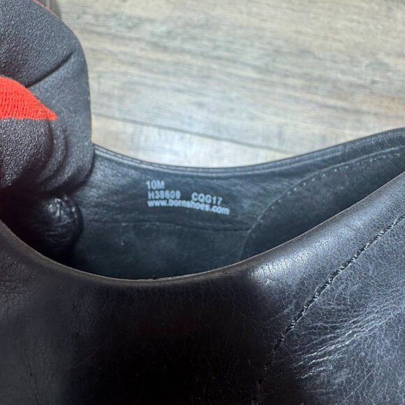 Born Bayne Black Leather Lace Up Sneakers Men's Size 10 - Picture 5 of 7